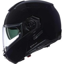 N90-3 06 Classico 301 Çene Açılır Motosiklet Kaskı Parlak Siyah L