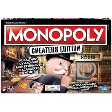 Gaming Monopoly Cheaters Edition Kutu Oyunu, 8 Yaş ve Üstü, 2-6 Oyuncu