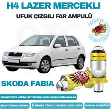 OtoÇizgi Skoda Fabia 1999 - 2007 Lazer Mercekli Ufuk Çizgili Far Ampulü Araç Motosiklet LED Şimşek Etkili