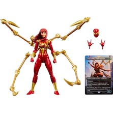Marvel Legends Serisi Magic: The Gathering Mary Jane Watson (Demir Örümcek), 15,5 cm Aksiyon Figürü ve Özel Folyo Koleksiyon Kart Oyunu Ticaret Kartı