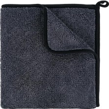 Mikrofiber Oto Kurulama Bezi 50X70 cm – 550 Gsm Süper Emici Araç Kurulama Havlusu, Iz Bırakmaz & Çizmez, Tek Silmede Kurutma, Profesyonel Oto Temizlik Bezi - Siyah