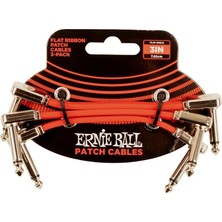 Ball Flachband-Patchkabel, 3er-Pack, 7,62 Cm, Rot
