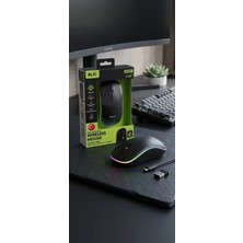 Blic Aura Akse Şarj Edilebilir Kablosuz Mouse - Bluetooth 5.0 & 2.4ghz Çift Modlu Sessiz Rgb Işıklı Ofis ve Oyun Faresi (1600 Dpı)