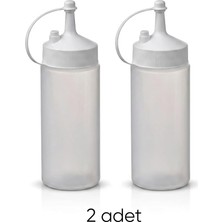 Grılltıder Sos Şişesi, Beyaz-Şeffaf, 200 ml *2 Adet*