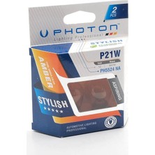 Ampul P21W 12V 93 Naturel Amber Performance Pht PH5524 Na