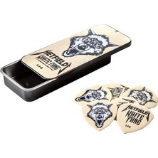 Dunlop, Box 6 James Hetfield White Fang 1,14MM Akış Gitar Penası, PH122T114, S, Beyaz/zengin Bahçe