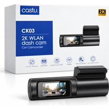 Araç Içi Kamera Ultra Hd 2k Dash Cam 256GB Destekli Park Modu