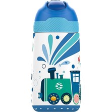 Çocuk 350 ml Pipetli Çelik Matara Paslanmaz Çelik Termos 5 Farklı Renk 2055-350ML