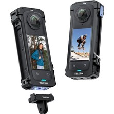 INSTA360 X4 Için Pratik Çerçeve Kafesi, Insta 360 Için Koruyucu Kılıf Alüminyum Kılıf