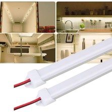 Adet Alüminyum Kasa Yüksek Lümen Bar LED 12 Volt (1 Metre Opak Kasa Gün Işığı)