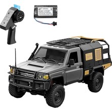 Model MN82S 1/12 Supertourer Toyota Land Cruiser LC79 4WD Rc Model Uzaktan Kumandalı Araba Crawler Offroad Truck Rtr Lisanslı Gümüş+Dahili Işık Seti MN82-S