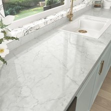 Folyosu Kendinden Yapışkanlı Yıkanabilir Duvar Kağıdı Mutfak Gri Beyaz Mermer Folyo Tezgah Mutfak Dolabı Için 60 cm x 300 cm Gri Beyaz Yapışkan Folyo Mermer Mobilya Duvar Kağıdı
