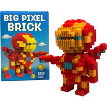 Brother Toys Big Pixel Brick Ironman Demir Adam 553 Piksel 3D Yapboz Bricks Figür Yapı Oyuncağı