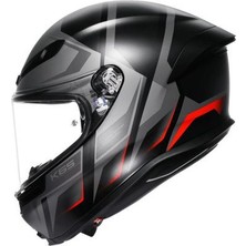 Agv Kask K6 S Karve Matt Black Grey Red