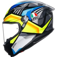Agv Kask K6 S Mplk Joan Black Blue Yellow