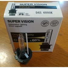 Xenon Zenon Ampul 2'li D4S 6000K Beyaz Işık 35W Hıd %60 Fazla Işık Superlight SV510