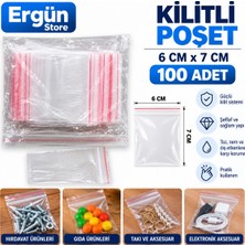 Ergün Store Malzeme Poşeti , Gıda Poşeti , Kilitli Poşet 6x7 , 7x9 , 11X14 Seçtiğiniz Ölçüye Göre 100 Adet Gönderilir