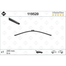 Valeo Shopgpt Swf Visioflex Flat Blade X1 240 mm Arka Renault Clio 4