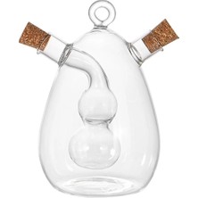 Molino Üfleme Cam Yağlık Sirkelik 450ML*45ML Borosilikat Cam 4130