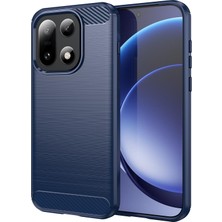 Caseonn Oneplus 15 Kılıf Karbon Fiber Desenli Koruyucu Arka Kapak Lacivert