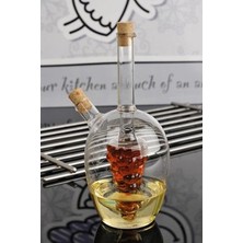 Molino Üfleme Cam Yağlık Sirkelik 460ML*45ML Borosilikat Cam 4128