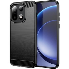 Caseonn Oneplus 15 Kılıf Karbon Fiber Desenli Koruyucu Arka Kapak Siyah