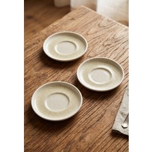 6'lı Toledo Heybeli Çay Bardağı Tabağı 12 cm Dijital Dotti-B Desenli Rinart Porselen Şık Çay Sunum Tabağı
