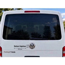 Smart Garage Babam Sağolsun Oto Cam Araba Sticker Oto Sticker 25X5CM