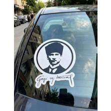 Smart Garage Gazi Mustafa Kemal Atatürk Imzalı Oto Sticker