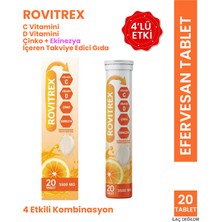 Rovitrex C Vitamini D Vitamini Çinko ve Ekinezya Içeren Efervesan Takviye Edici Gıda 20 Tablet