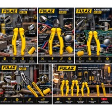 Fulaz 4’lü Profesyonel Pense Seti FLZ21 Kombine Pense FLZ22 Yan Keski FLZ23 Kargaburun FLZ56 Ford Pense
