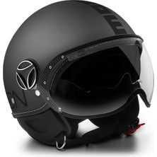 Momo Design Momodesing Fgtr Evo Mono Matt Titanium Frost Black Açık Kask