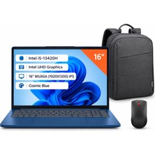 Lenovo Ideapad Slim 3 Intel Core I5-13420H 8gb 1tb SSD 16" Wuxga IPS WIN11 83K2001RTR - Canta - Mouse Emt