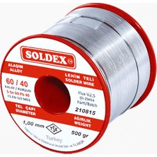 Soldex Lehim Teli 1mm 500gr  Sn60 -  Pb40 (6040)  601005