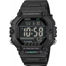 Casio AE-1600HX-1BVDF Quartz Silikon Siyah 10 Atm 50 mm Erkek Kol Saati