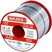 Soldex Lehim Teli 0.5mm 500Gr  Sn60 - Pb40 (6040)  600505