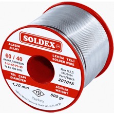 Soldex Lehim Teli 1.2mm 500gr  Sn60 - Pb40 (6040)  601205