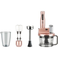 Fakir Mr Chef Quadro Blender Seti 2000 W Rosıe– 1500 ml Doğrayıcı Hazneli Çok Amaçlı Mutfak Robotu