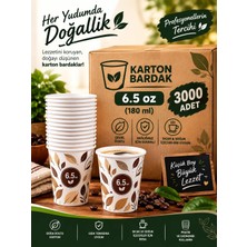 Karton Bardak 3000 Adet 6.5 oz tek kullanımlık