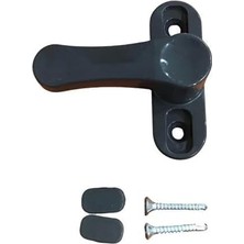 Str Store Pvc Kapı Pencere Pimapen Çocuk Emniyet Kilidi Hırsız Güvenlik Mandalı Plastik (2 Adet) (Antrasit)
