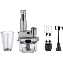 Fakir Mr Chef Quadro Blender Seti 2000 W Silverstone – 1500 ml Doğrayıcı Hazneli Çok Amaçlı Mutfak Robotu
