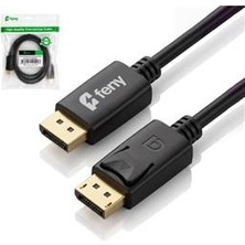 Feny FN-DS4K015 Displayport V1.2 M-M 4K@60Hz 2K@165Hz Altın Kaplama 1.5m Kablo