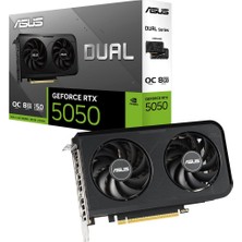 Asus Dual Geforce RTX5050 Oc Edition DUAL-RTX5050-O8G-NVIDIA 8gb Gddr6 Dlss 4 128 Bit Ekran Kartı
