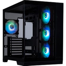 Bitfenix MH100 1000W 80+ Gold Gen5 Atx 3.0 Tempered Argb USB 3.1 Atx Siyah Mid Tower Oyuncu Kasası
