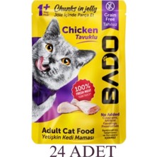 Bado Tavuklu Yetişkin Kedi Maması 85 gr 24 Adet