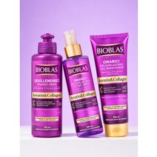Bioblas Keratin & Collagen 3’lü Onarıcı ve Dolgunlaştırıcı Saç Bakım Seti