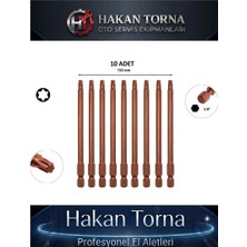 Rico T15MM T20MM T25MM T30MM Uç 150 mm Manyetik Torx Bits Uç 10 Adet