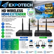 Expotech EX-HD200KVM HDMI 200M Kvm Ip Extender USB Kvm HDMI Uzatıcı