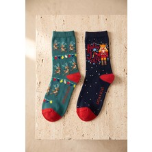 Katia & Bony Çocuk 2'li Holly Jolly Yılbaşı Soket Çorap