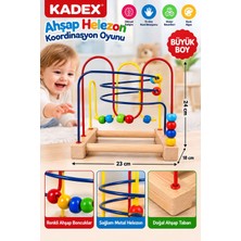 Kadex Ahşap Eğitici Büyük Boy Helezon Koordinasyon Oyunu Labirent El Göz Gelişimi